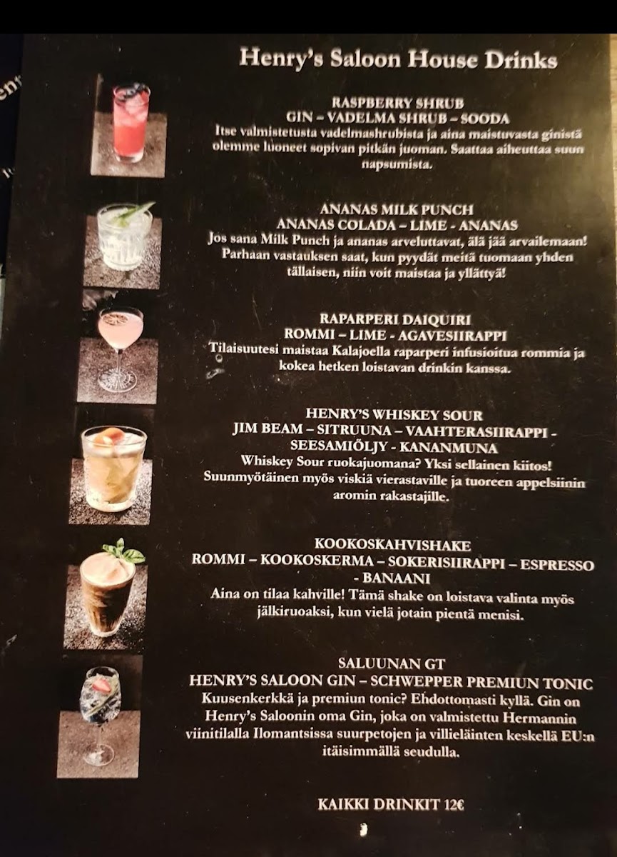 Menu Henry's Saloon-1